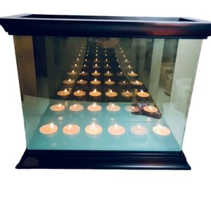 1990's Partylite Infinity Mirror Candle Display